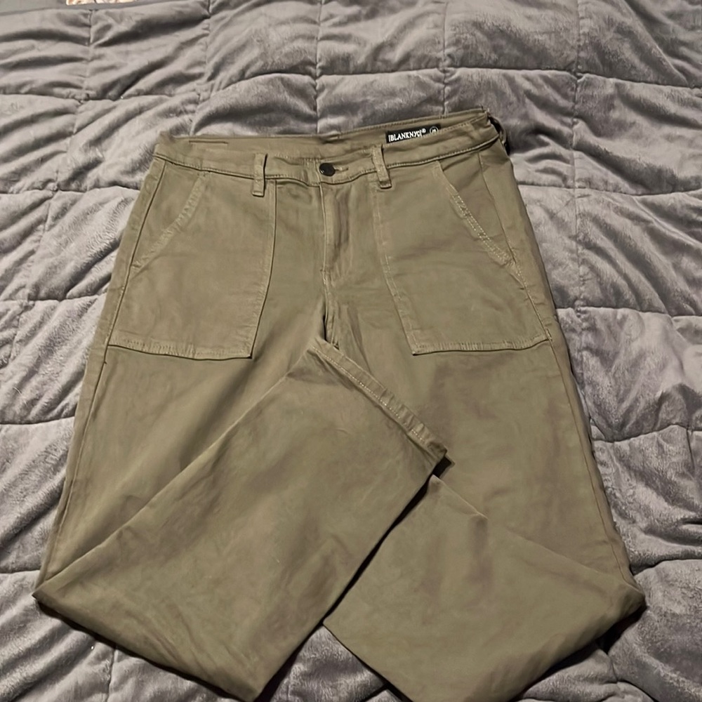 BlankNYC Stretchy Green Skinny Pant sz 28